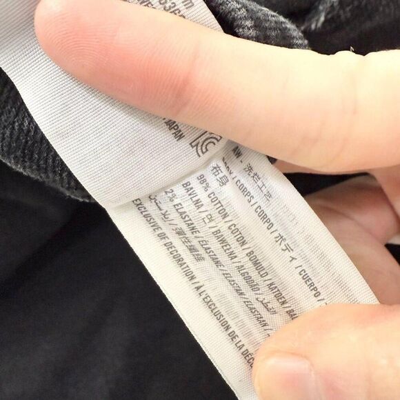 Abercrombie & Fitch Ankle Straight Ultra High Rise Distressed Jeans Black 26/2 - Picture 7 of 8